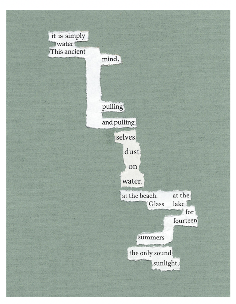 Four visual poems on the seawall